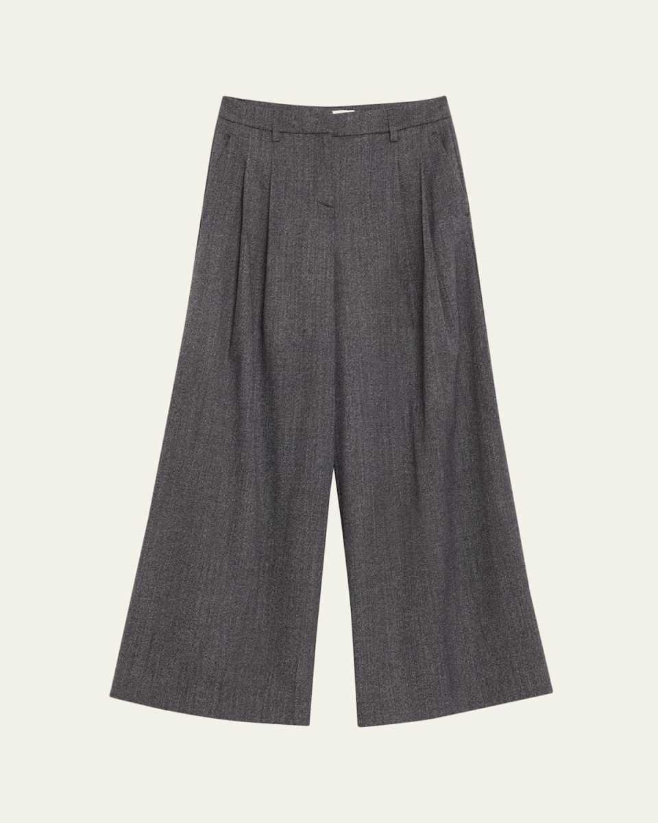 Next Didi Stretch Wool Wide-Leg Trousers